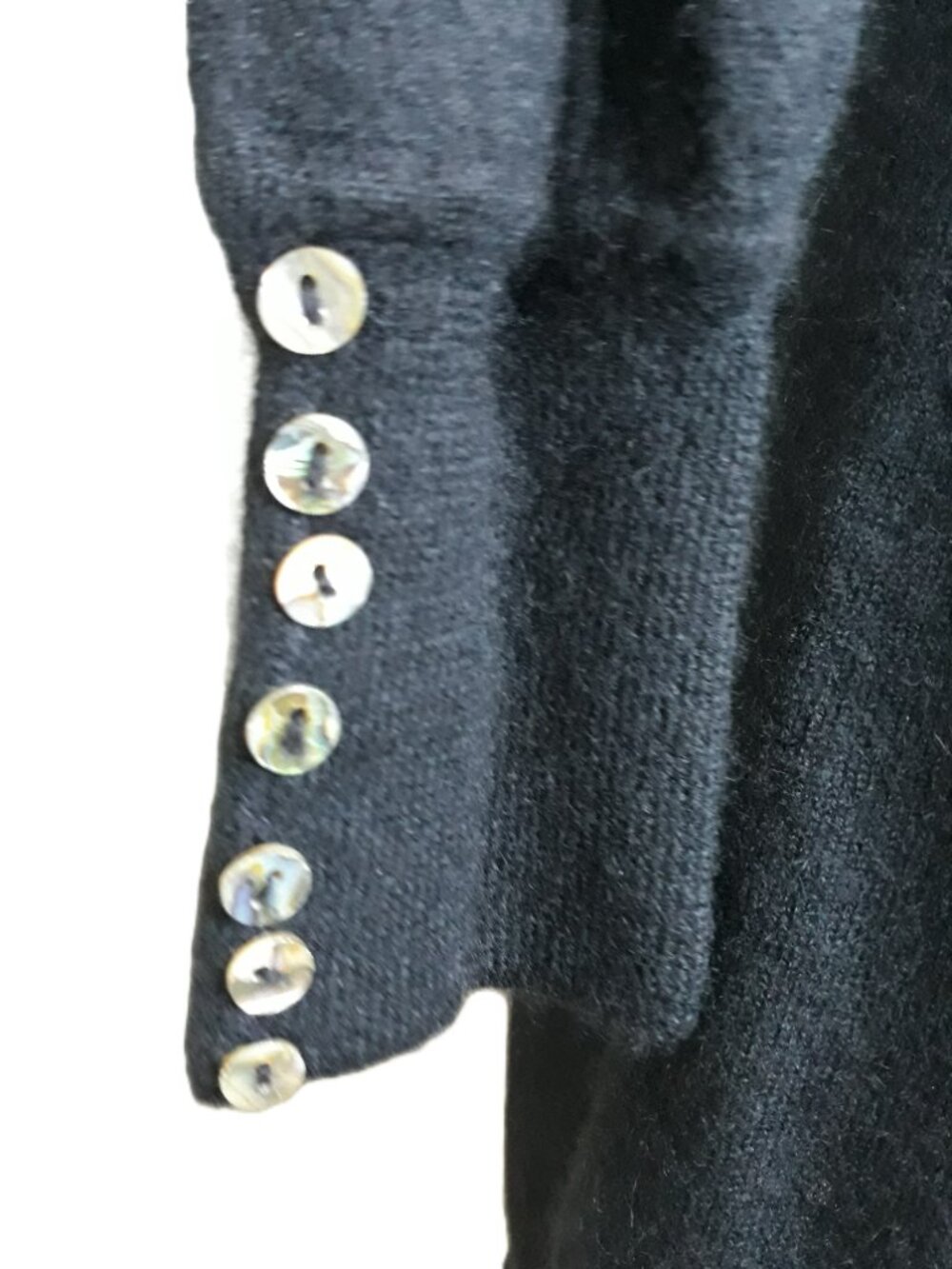 Tania Black Cashmere/Silk Sweater Knit Dress XS Long Sleeves - Picture 4 of 7